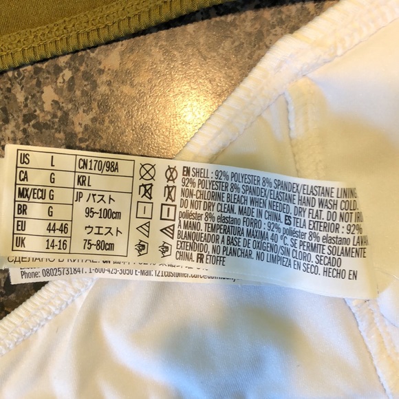 Forever 21 ribbed bandeau swim top size L - Picture 5 of 7